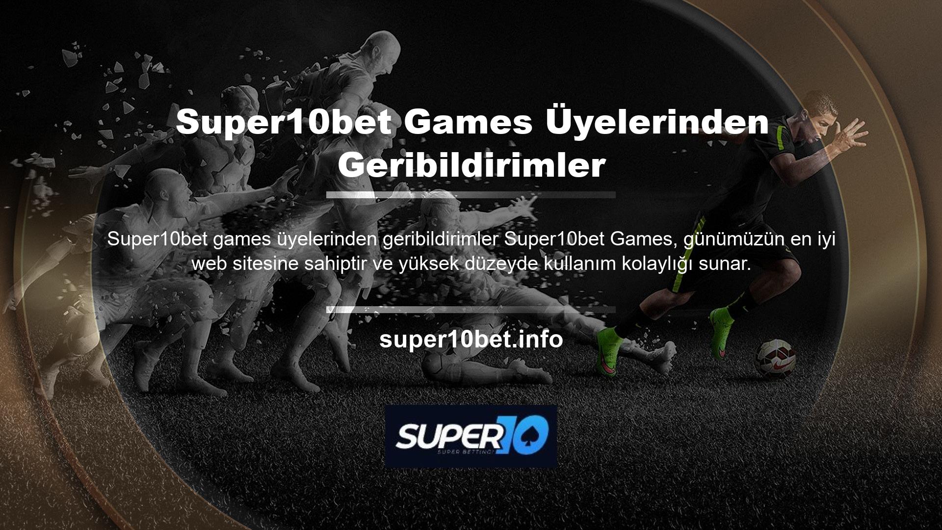 Şimdi kaydolun ve Super10bet Games'in premium üye geri bildirim hizmetinden ödüller kazanmaya başlayın