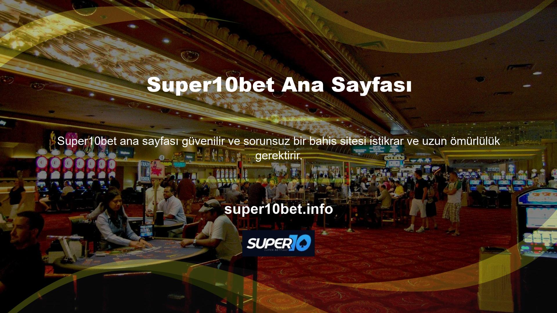 Super10bet oyun sitesi uzun süredir Türk oyun pazarında istikrarlı bir şekilde faaliyet gösteriyor